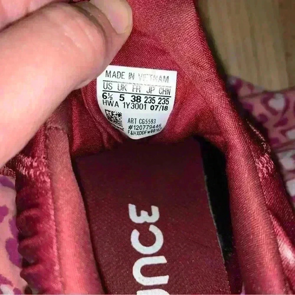 Women’s Adidas Alphabounce Instinct Burgundy Sneakers Continental Soles Size 6.5 - Picture 7 of 10